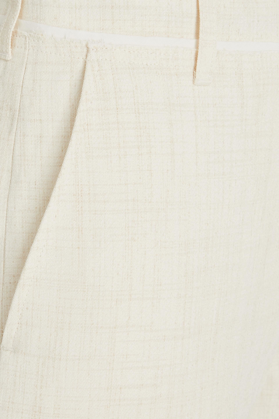 JACQUEMUS LINEN-BLEND STRAIGHT-LEG PANTS