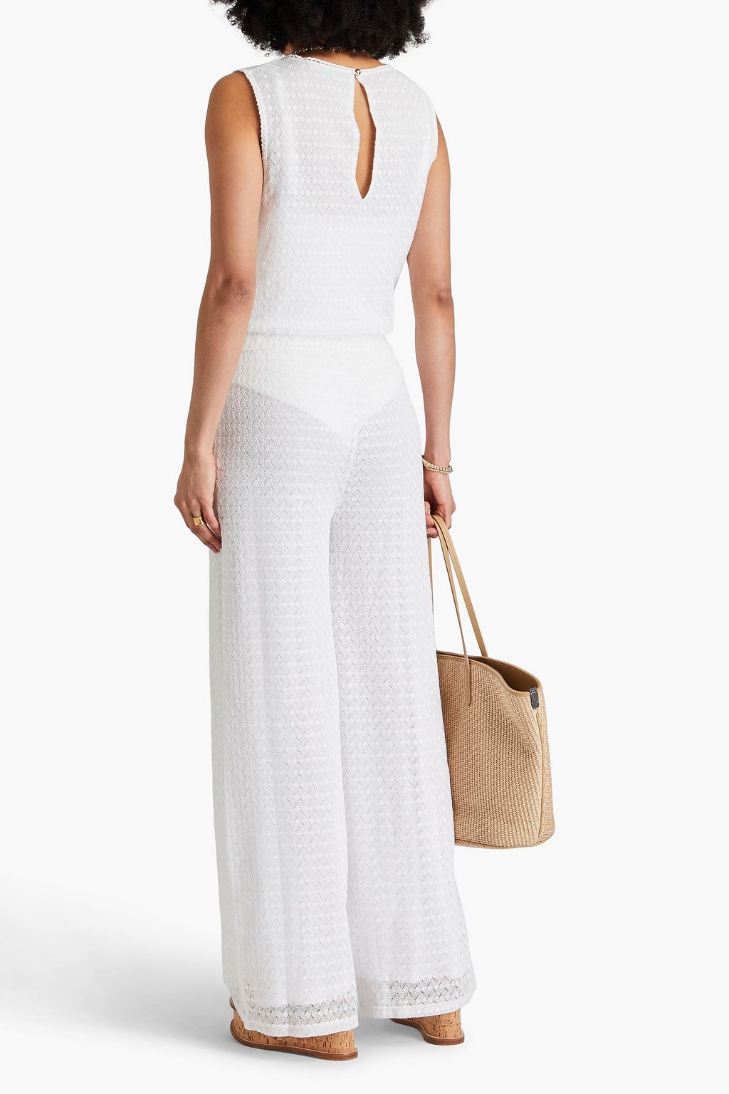 MELISSA ODABASH Gracie crochet jumpsuit