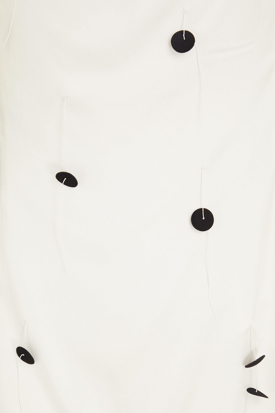 Jacquemus Mini Darling Polka Dot Dress In Ivory