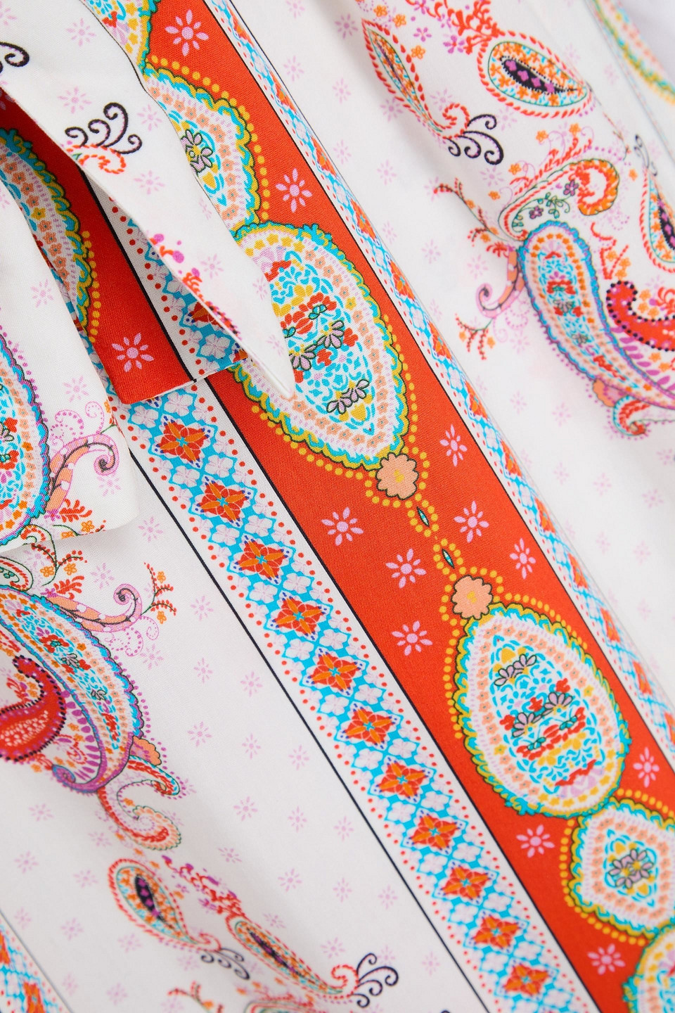 Melissa Odabash Rachel Paisley-print Voile Midi Wrap Dress In White