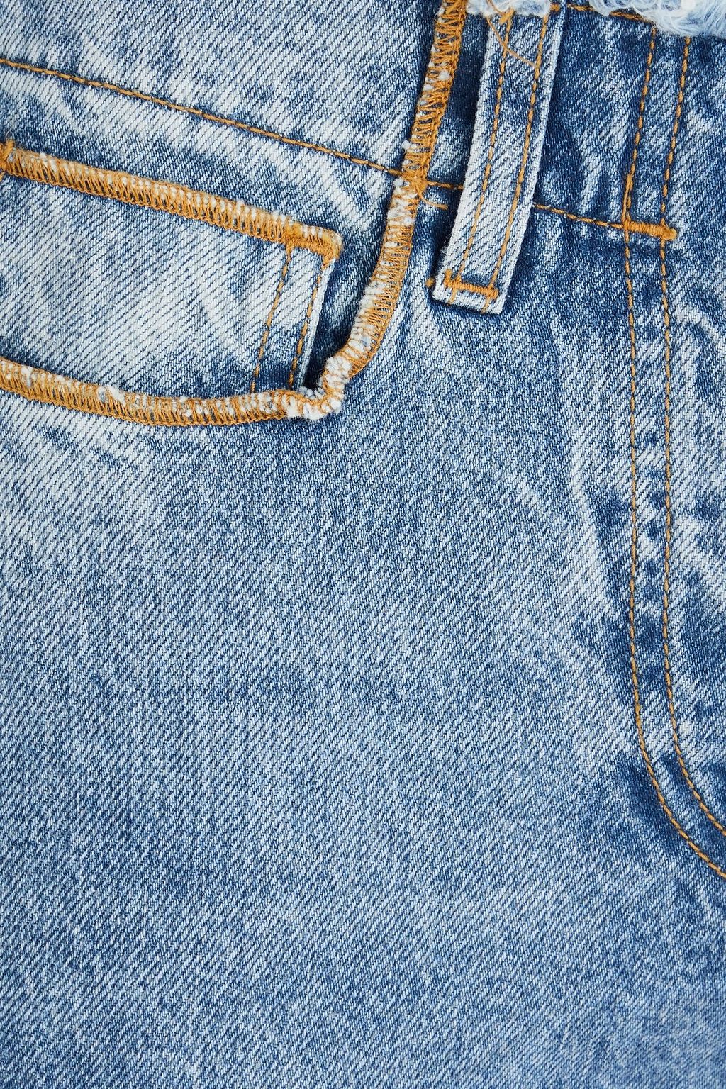 JACQUEMUS جينز بقصّة كيك فلير "لي دي نيماس لينون" مرتفع الخصر بحواف منسلة