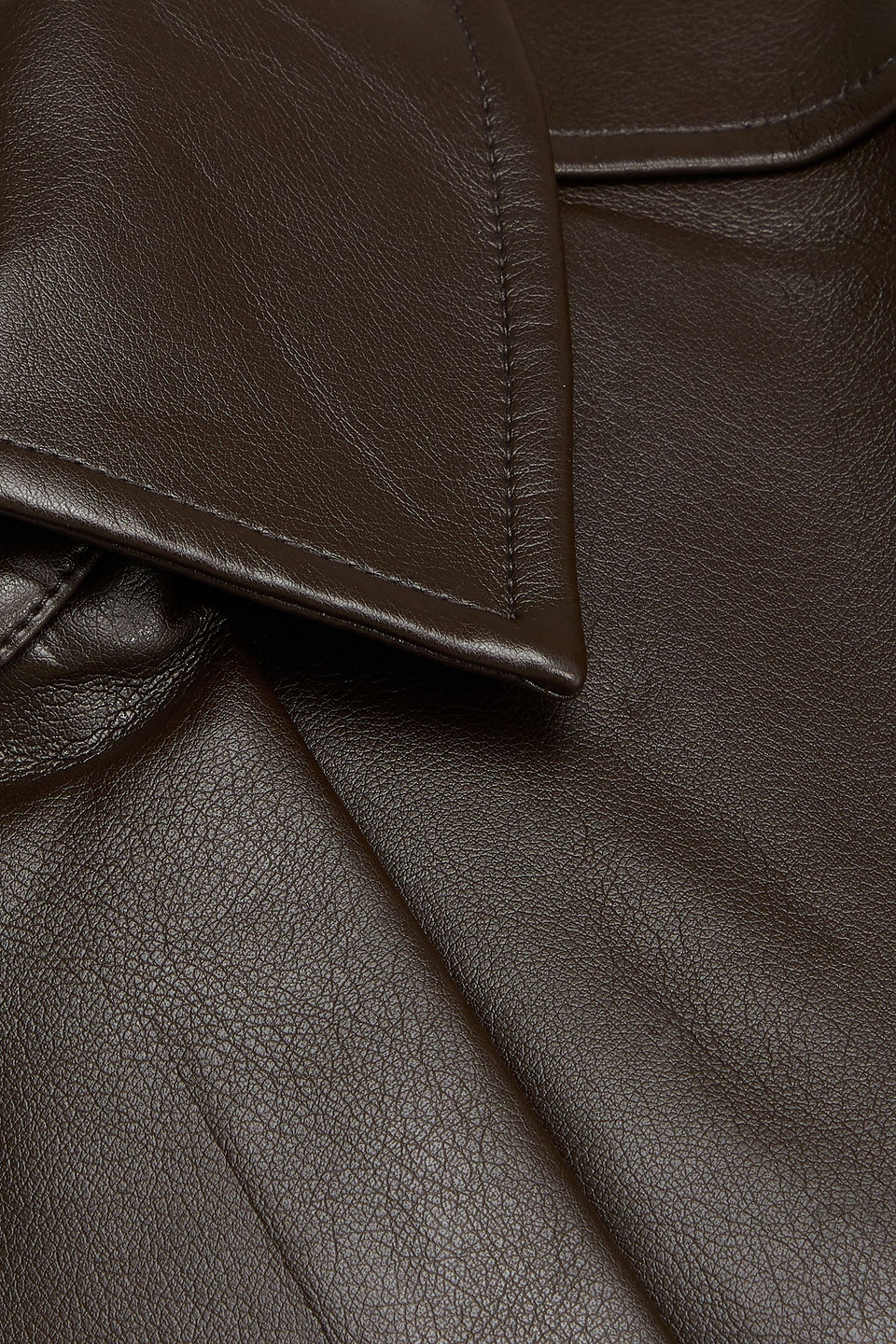 Shop Stine Goya Belted Trench Coat In Chocolate