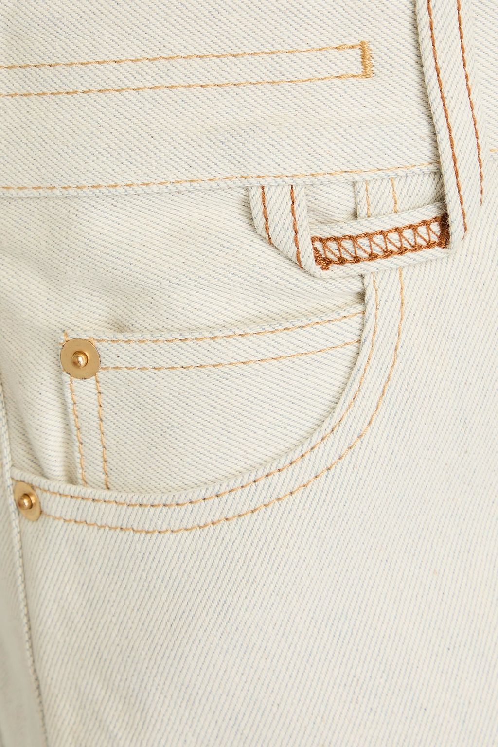 JACQUEMUS بنطال جينز كارغو بخصر عالٍ