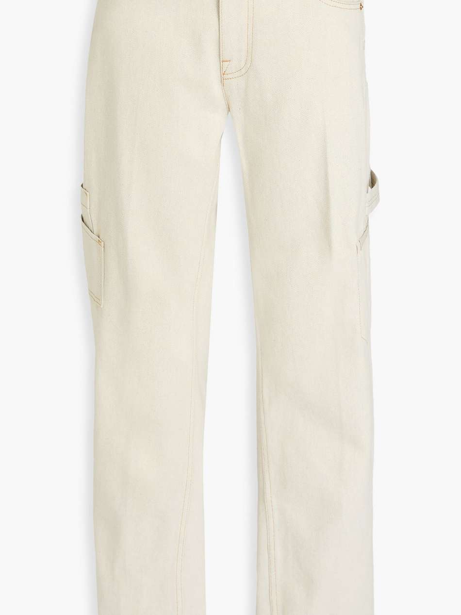 high-rise cargo jeans