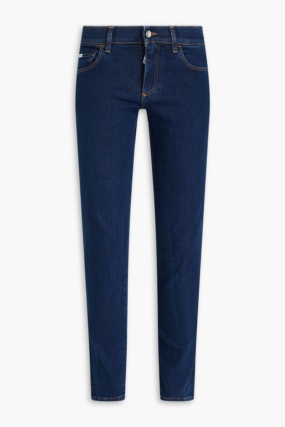 Dolce & Gabbana Jeans Mit Schmalem Bein Aus Denim In Dunkelblauer Denim