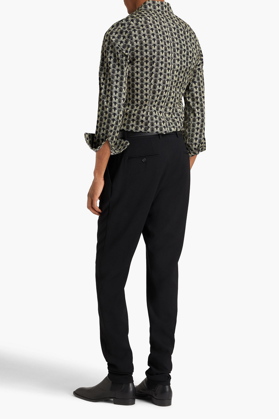 DOLCE & GABBANA PRINTED COTTON-POPLIN SHIRT