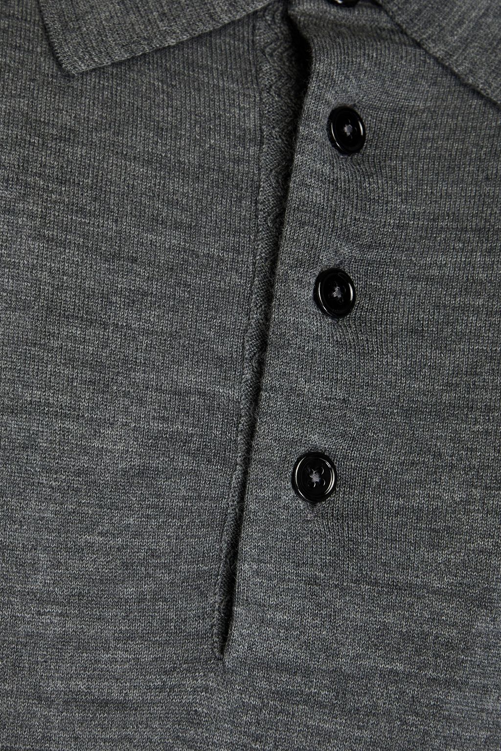 TOM FORD Melierter Pullover aus Wolle mit Polokragen