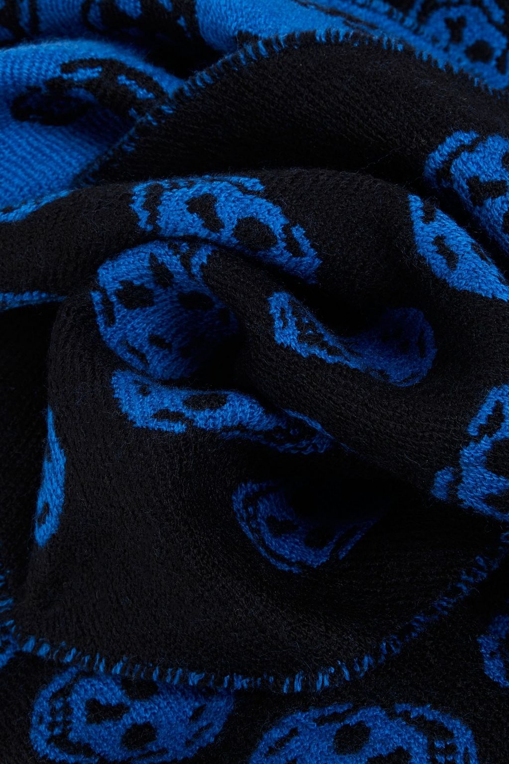MCQUEEN Wool-jacquard scarf