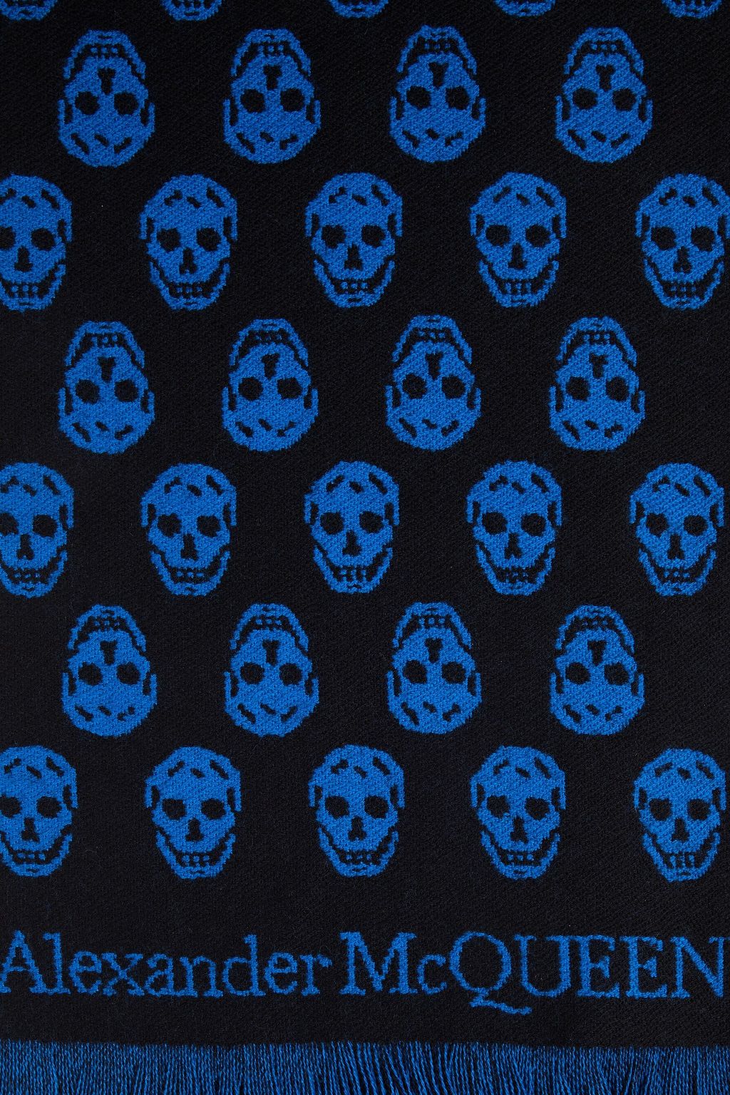 MCQUEEN Wool-jacquard scarf