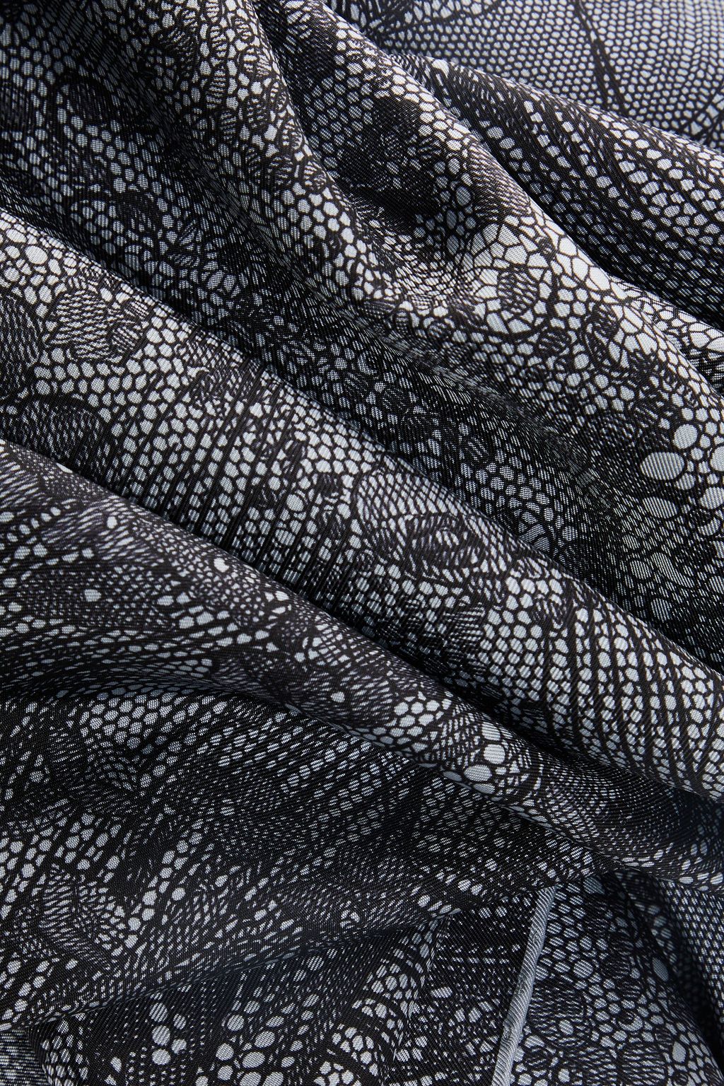 VALENTINO GARAVANI Printed silk-twill scarf