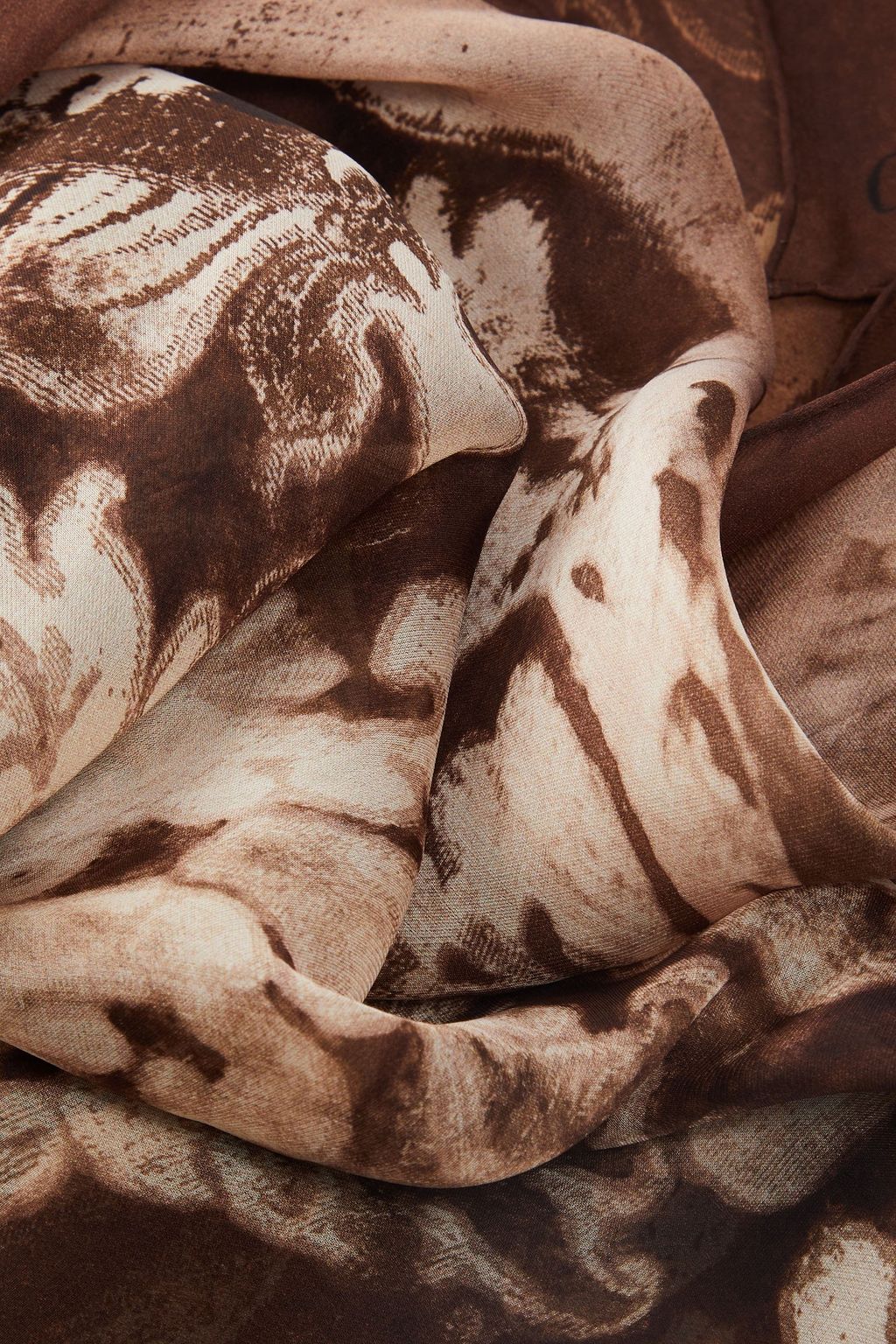 VALENTINO GARAVANI Printed silk-chiffon scarf