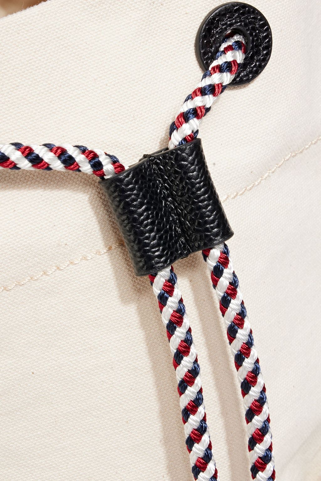 THOM BROWNE Sailor two-tone cotton-canvas messenger bag