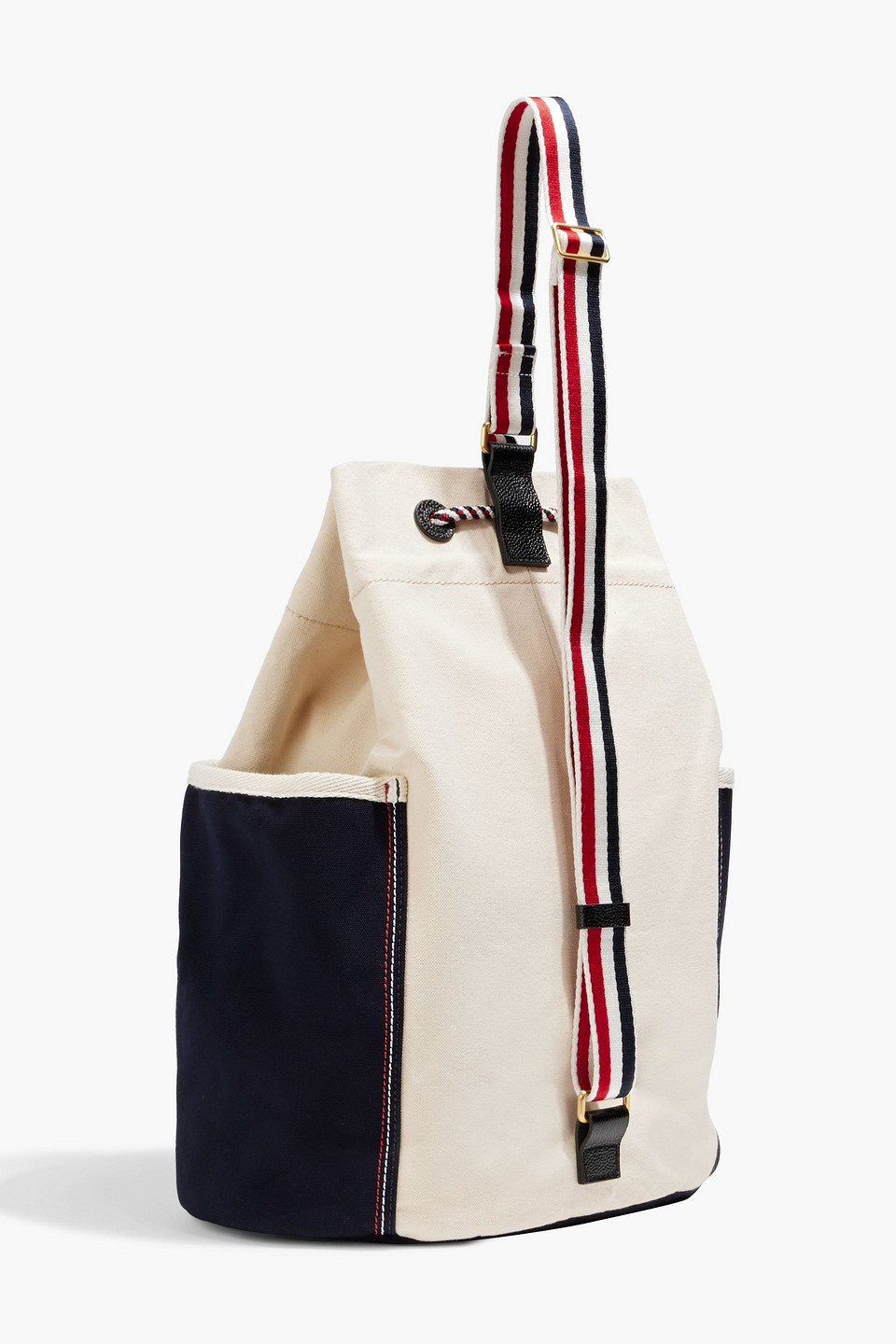Thom Browne Sailor Two-tone Cotton-canvas Messenger Bag