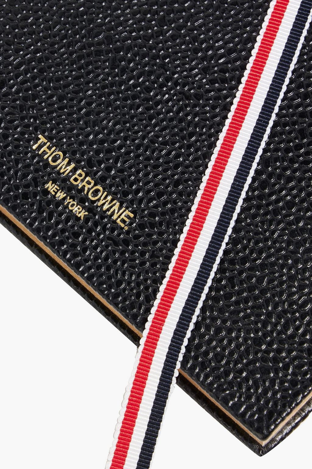 THOM BROWNE Pebbled-leather notebook