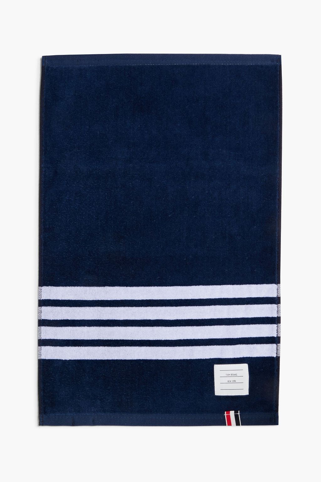 THOM BROWNE Striped French cotton terry towel