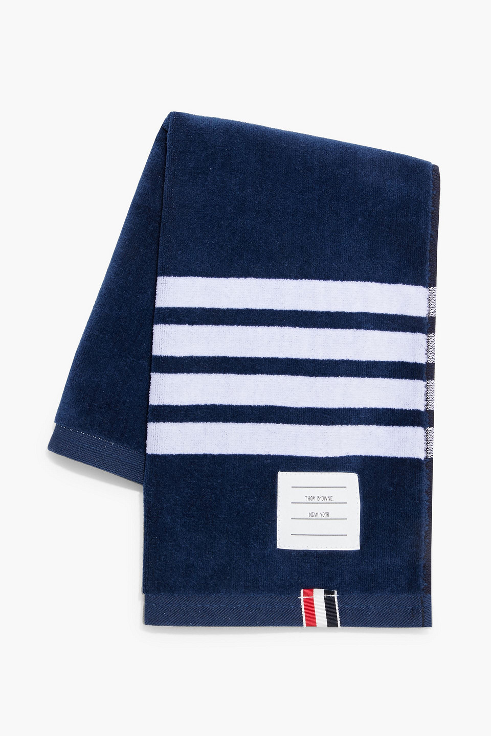 Thom Browne Striped French Cotton Terry Towel
