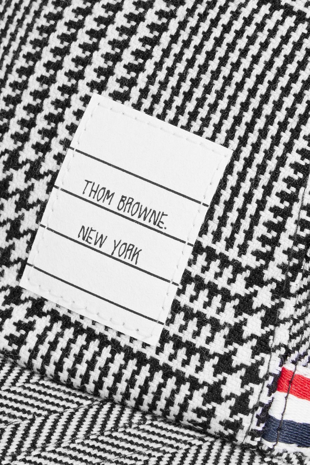 THOM BROWNE Paneled wool baseball cap