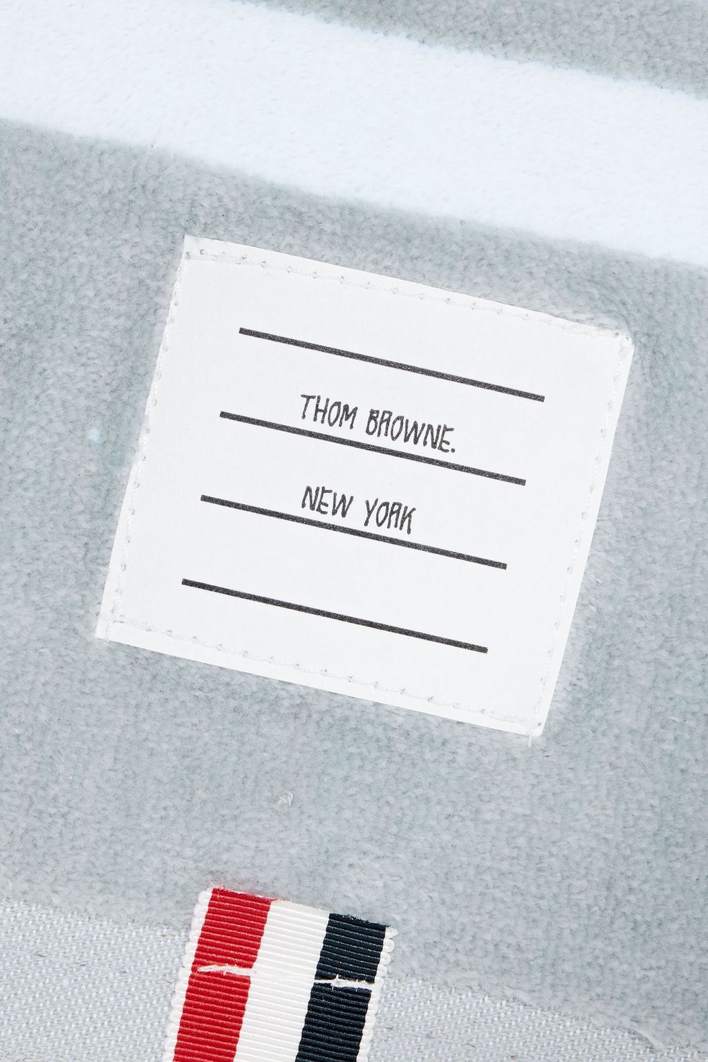 THOM BROWNE Striped French cotton terry towel