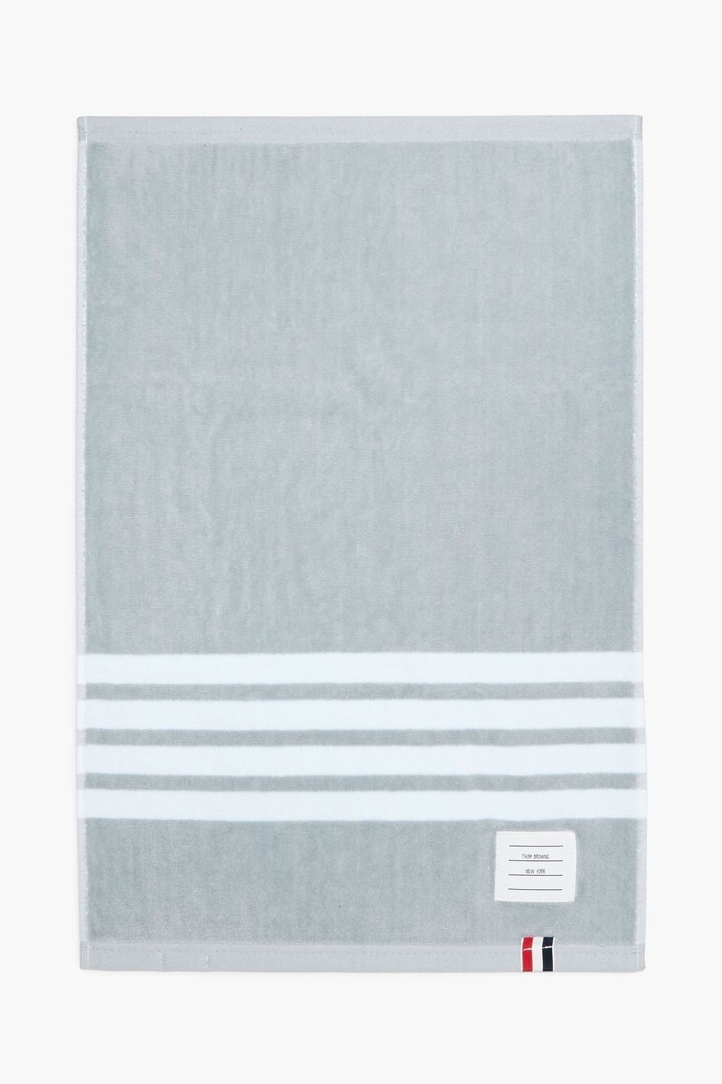 THOM BROWNE Striped French cotton terry towel