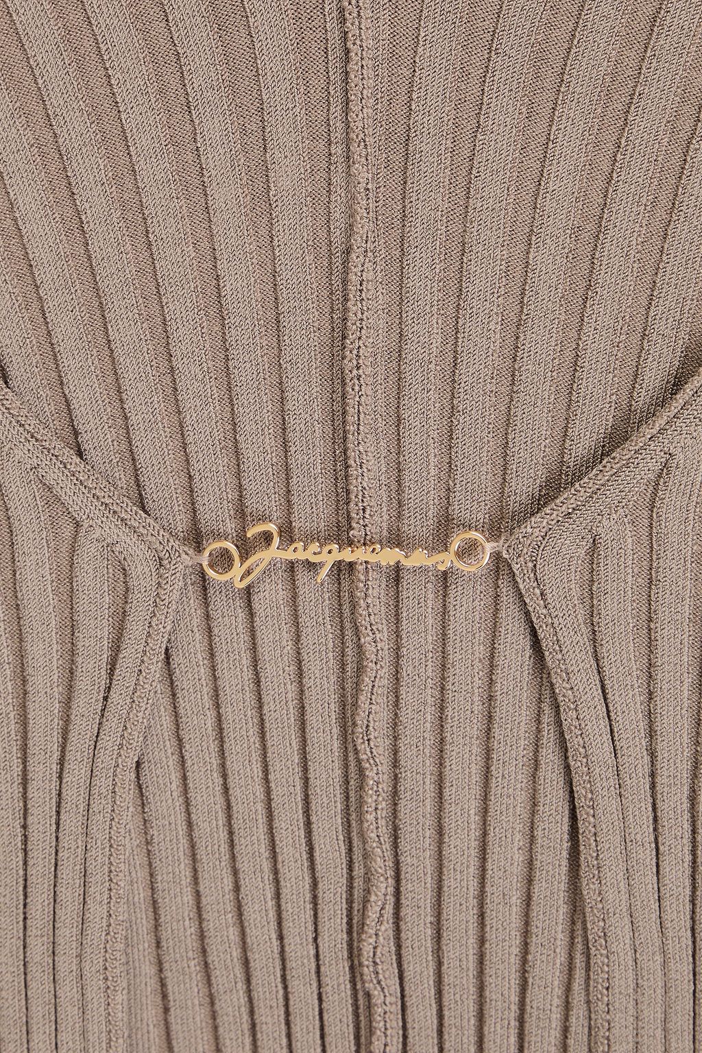 JACQUEMUS 리브 니트 카디건