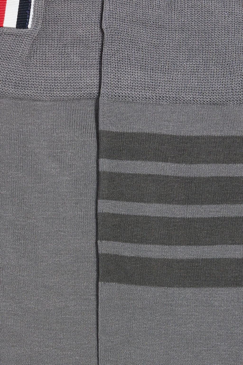 THOM BROWNE Striped cotton-blend socks