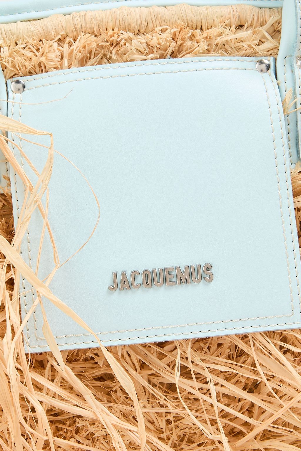 JACQUEMUS Le Panier Soli fringed raffia tote