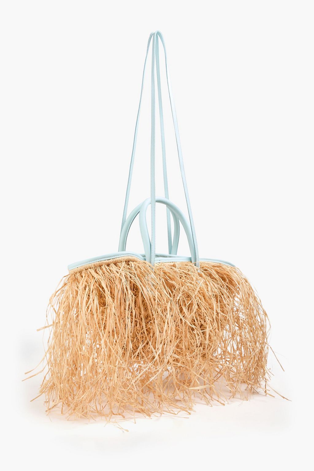 JACQUEMUS Le Panier Soli fringed raffia tote