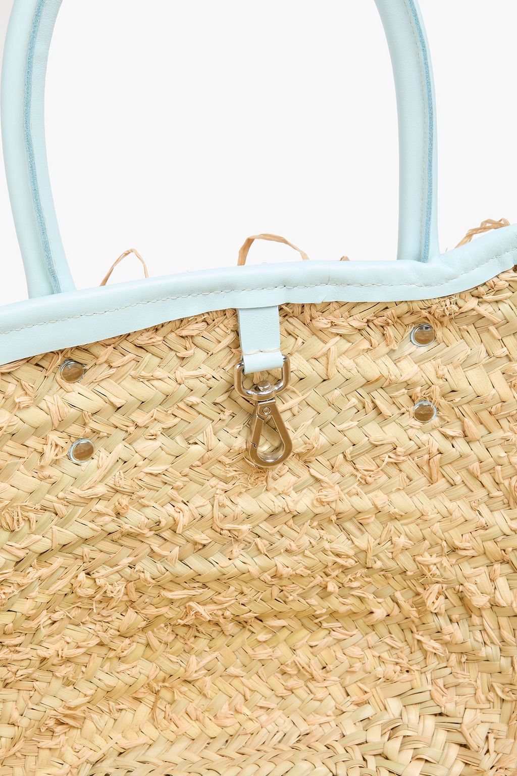 JACQUEMUS Le Panier Soli fringed raffia tote