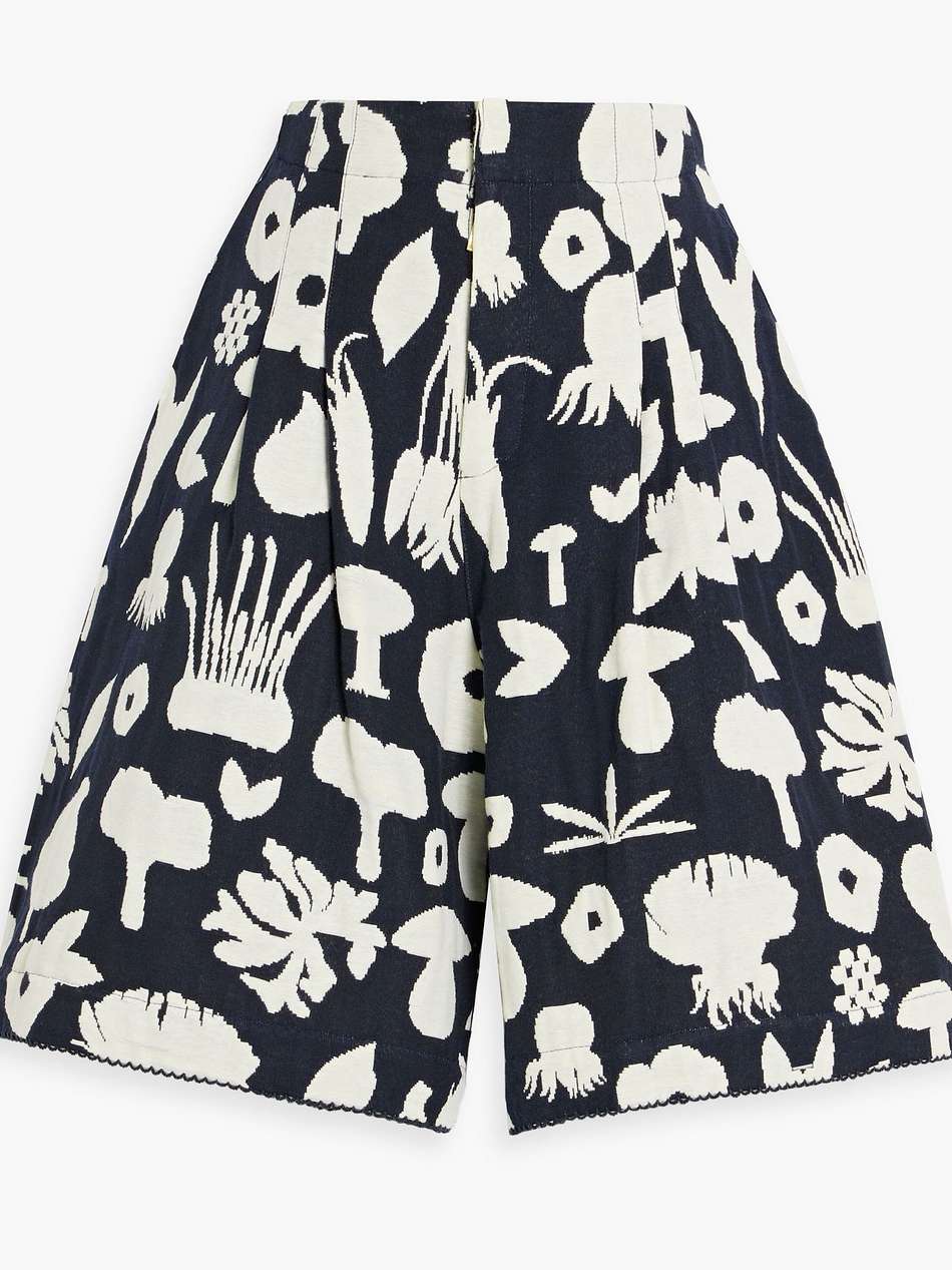manaure setas cotton-blend jacquard shorts