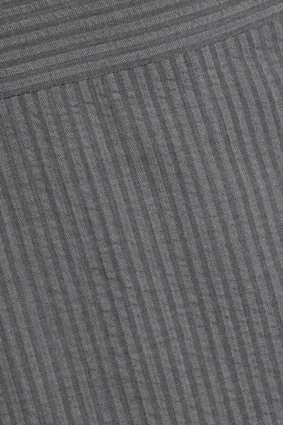 Thom Browne Wool-seersucker Midi Skirt In Gray