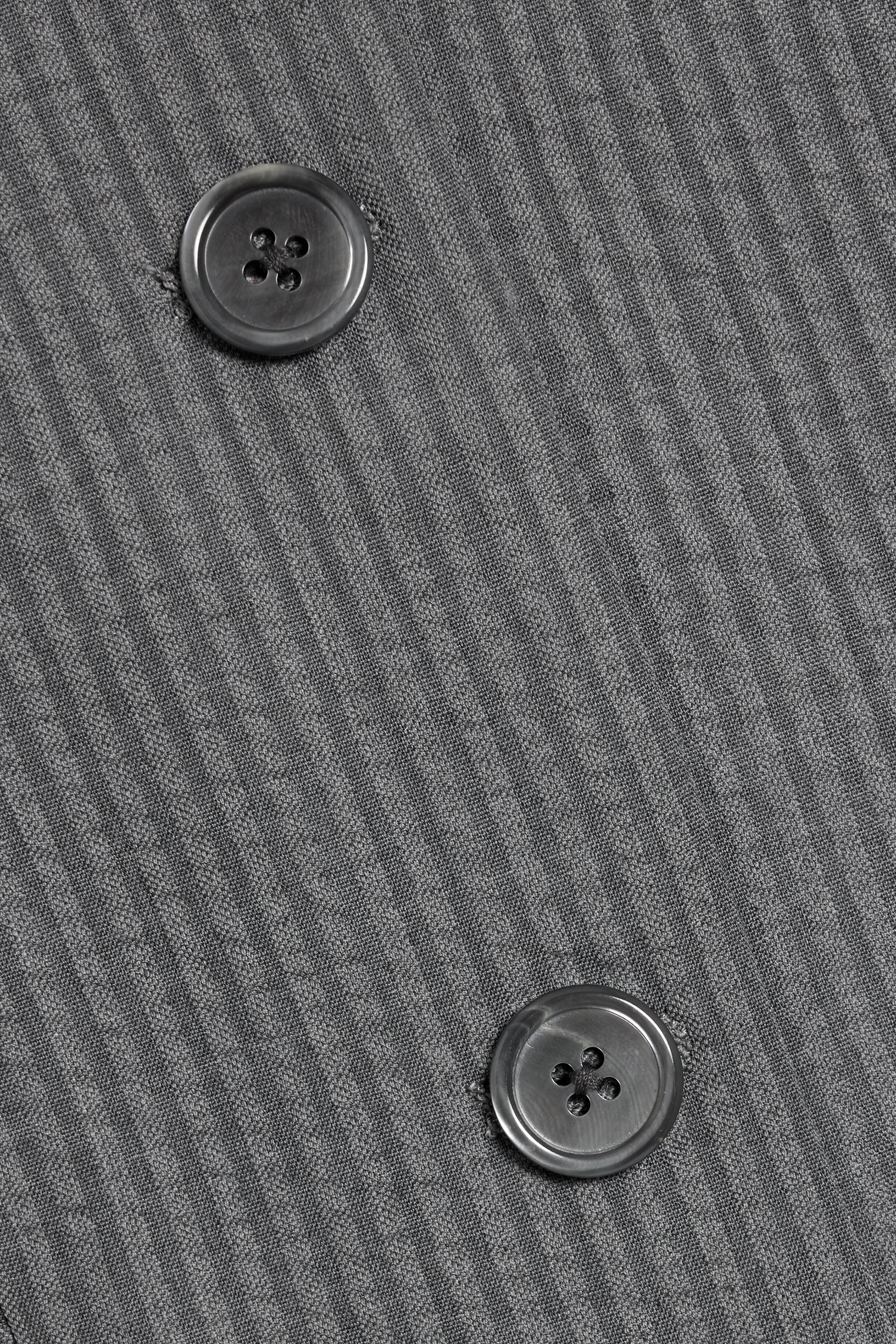Thom Browne Cropped wool-seersucker jacket thumbnail