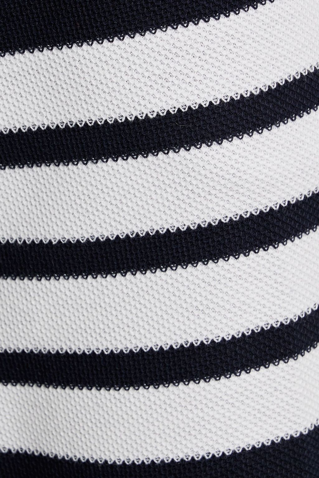 THOM BROWNE Cropped striped cotton-piqué tapered pants