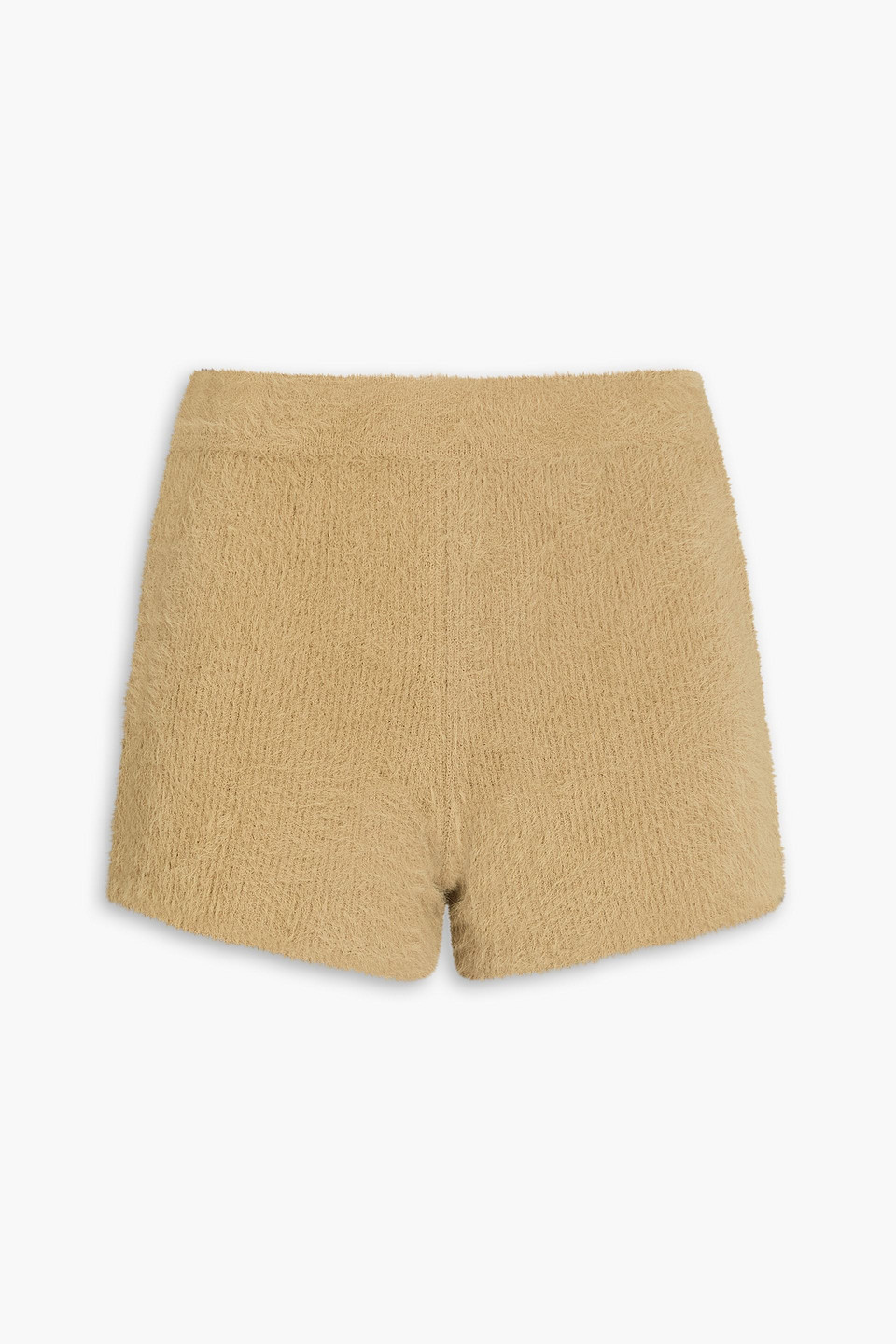 Jacquemus Brushed Knitted Shorts In Salbeigrün