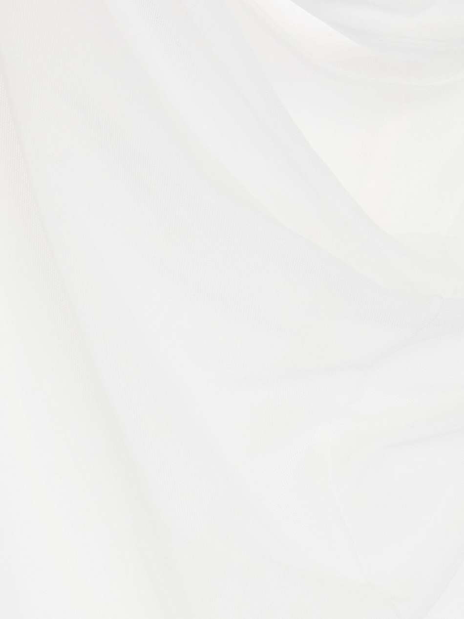 piombone draped tulle maxi dress