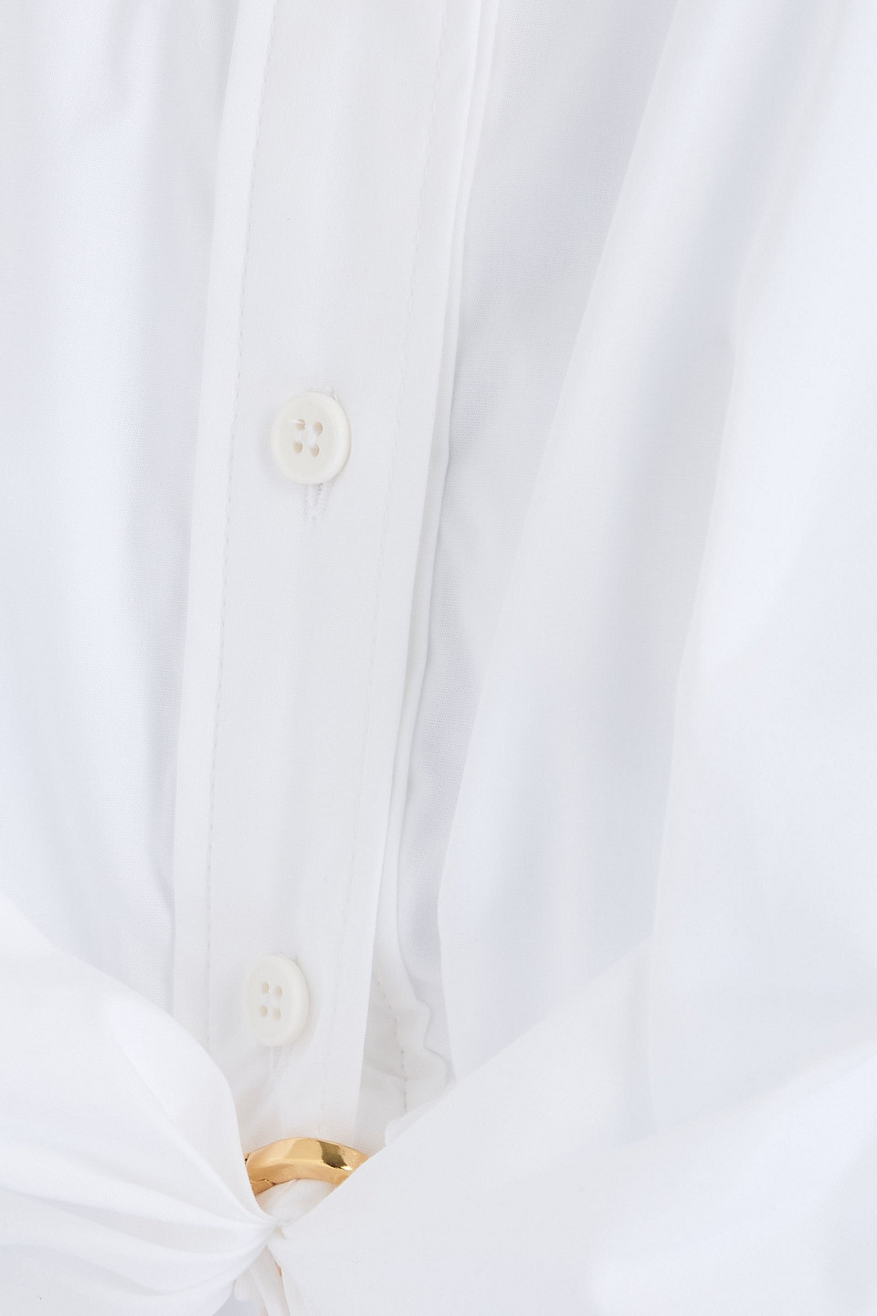 Jacquemus La Chemise Plidao Cropped Shirt In White