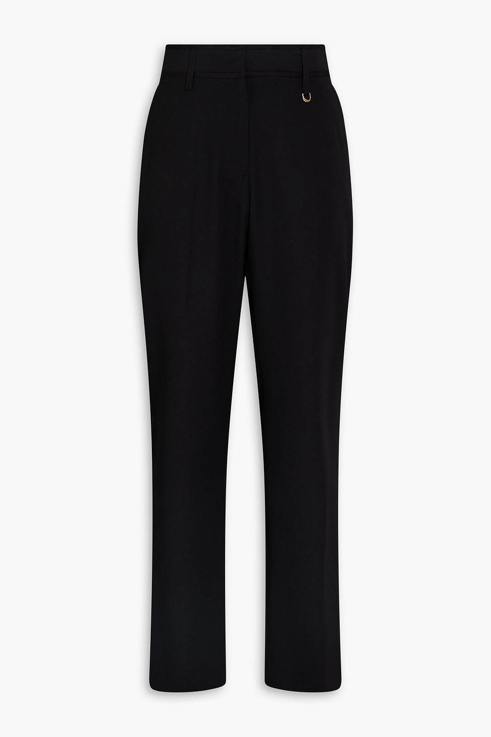 Jacquemus Wool Straight-leg Pants In Black