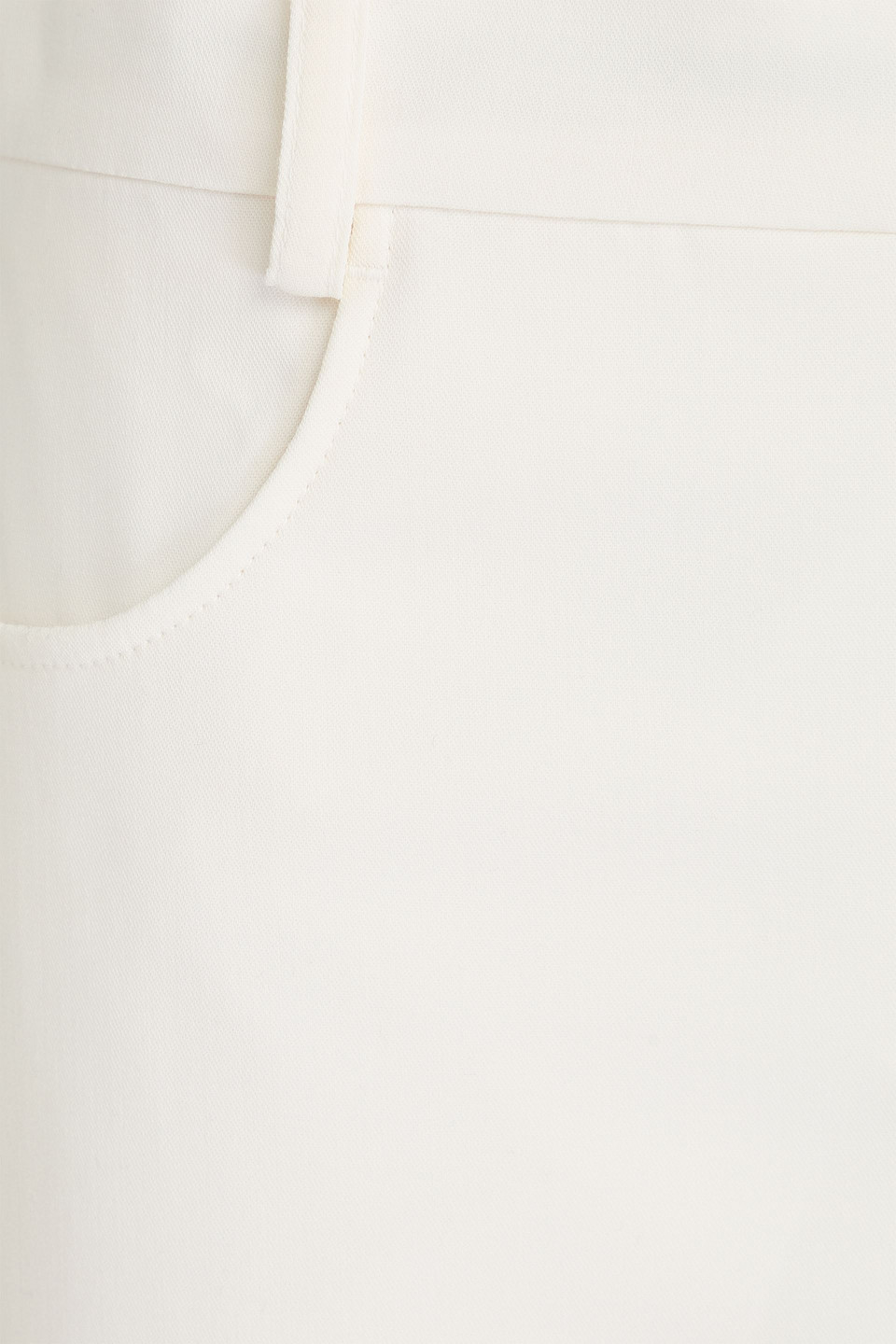 Shop Jacquemus Woven Flared Pants In Ivory