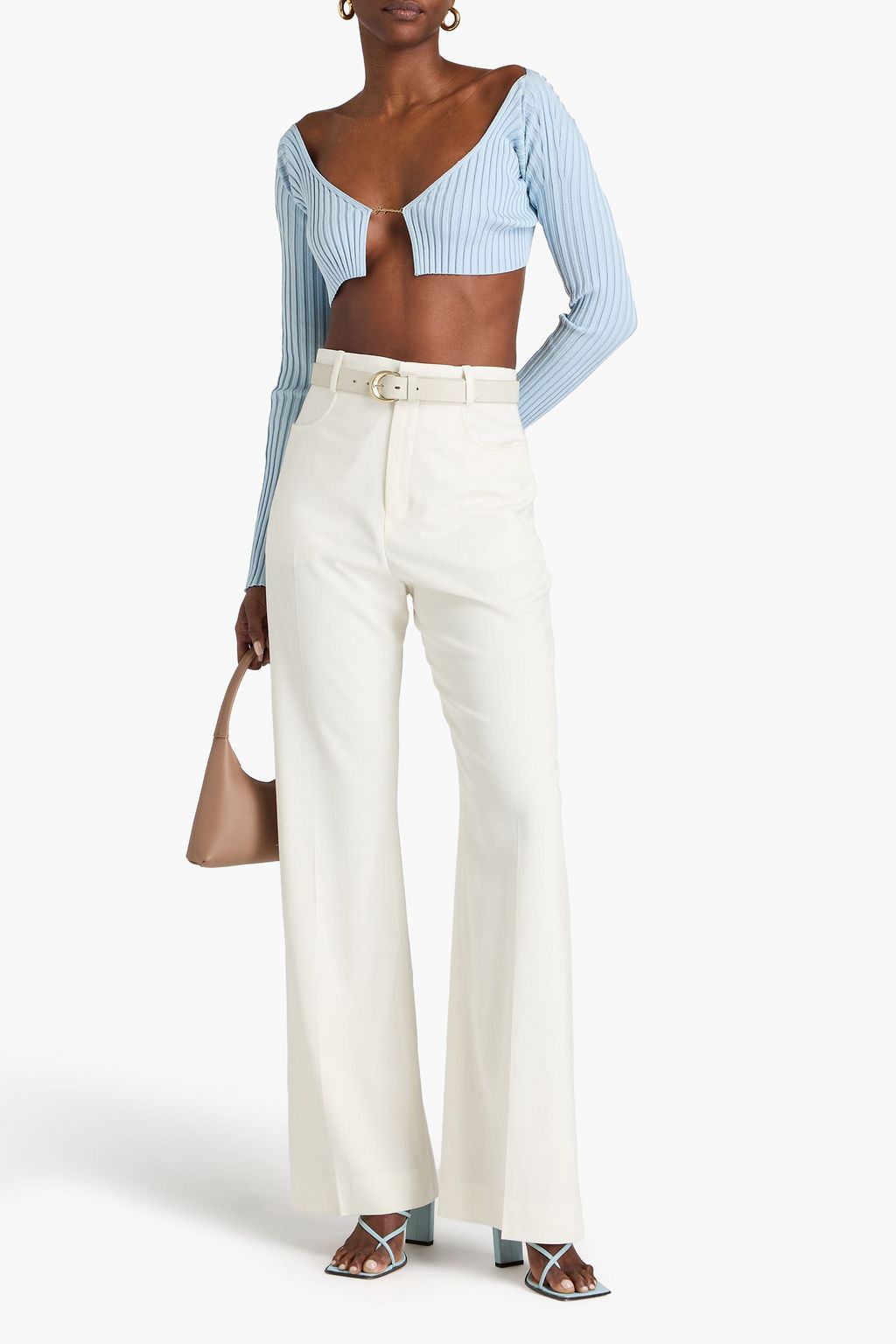 JACQUEMUS Woven flared pants