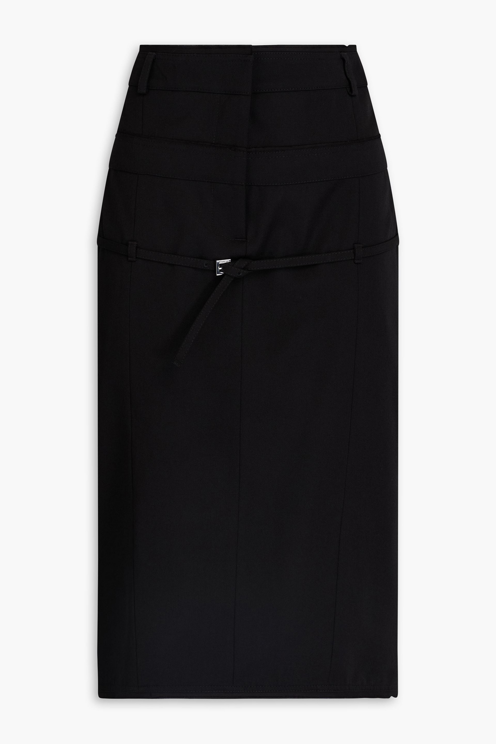 Jacquemus Caraco belted canvas pencil skirt