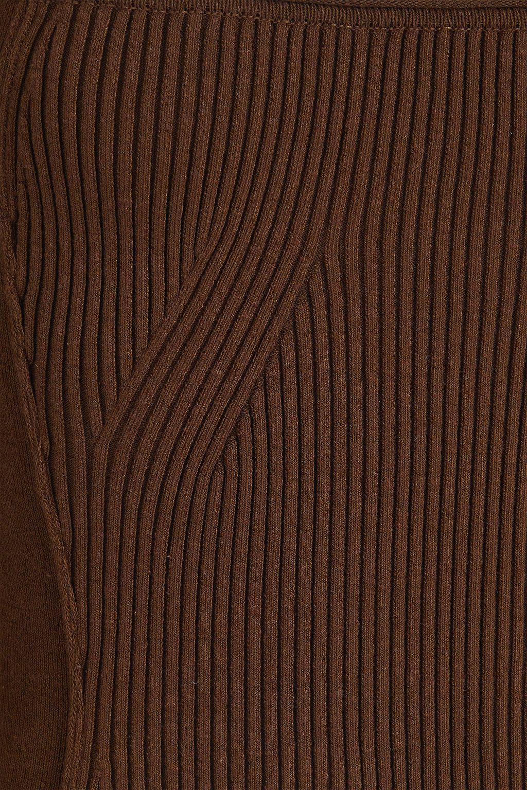 JACQUEMUS فستان Sierra متوسّط الطول مزركش من نسيج محبوك مضلّع