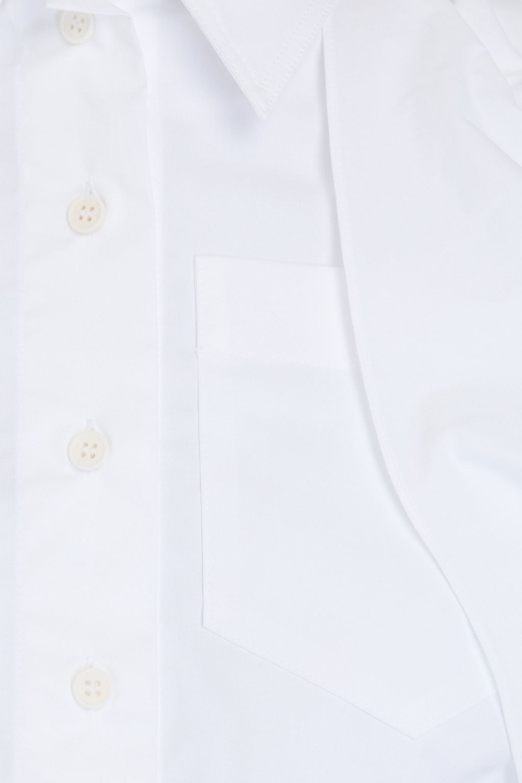 JACQUEMUS Pavane Cropped Hemd aus Popeline aus einer Baumwollmischung