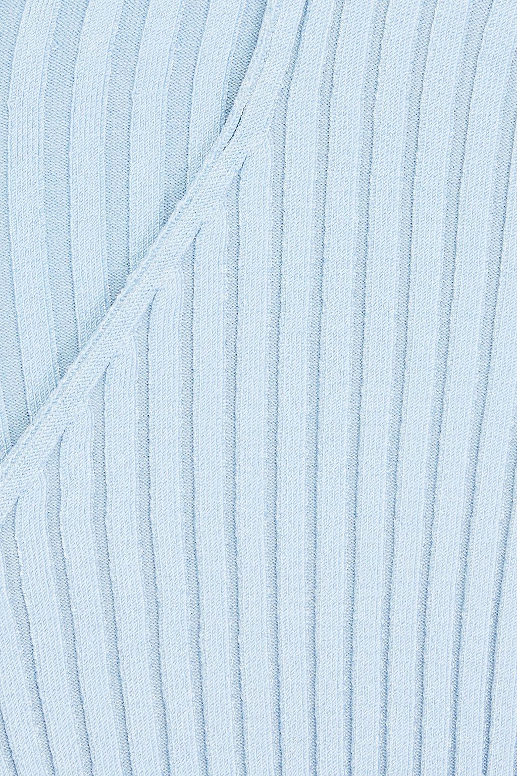 JACQUEMUS Pralù cropped embellished ribbed-knit top