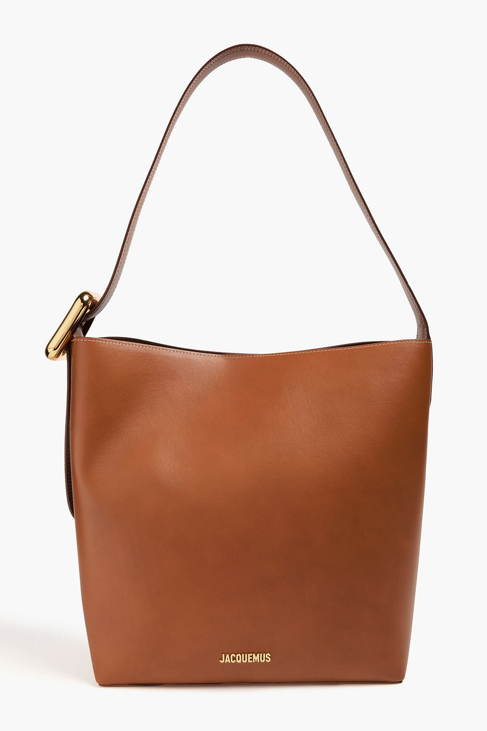 Jacquemus Le Regalo Leather Shoulder Bag In Light Brown