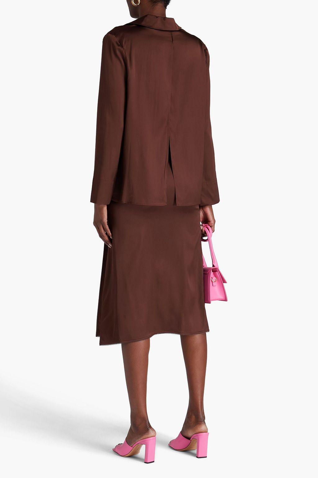 JACQUEMUS قميص مزين من الساتان
