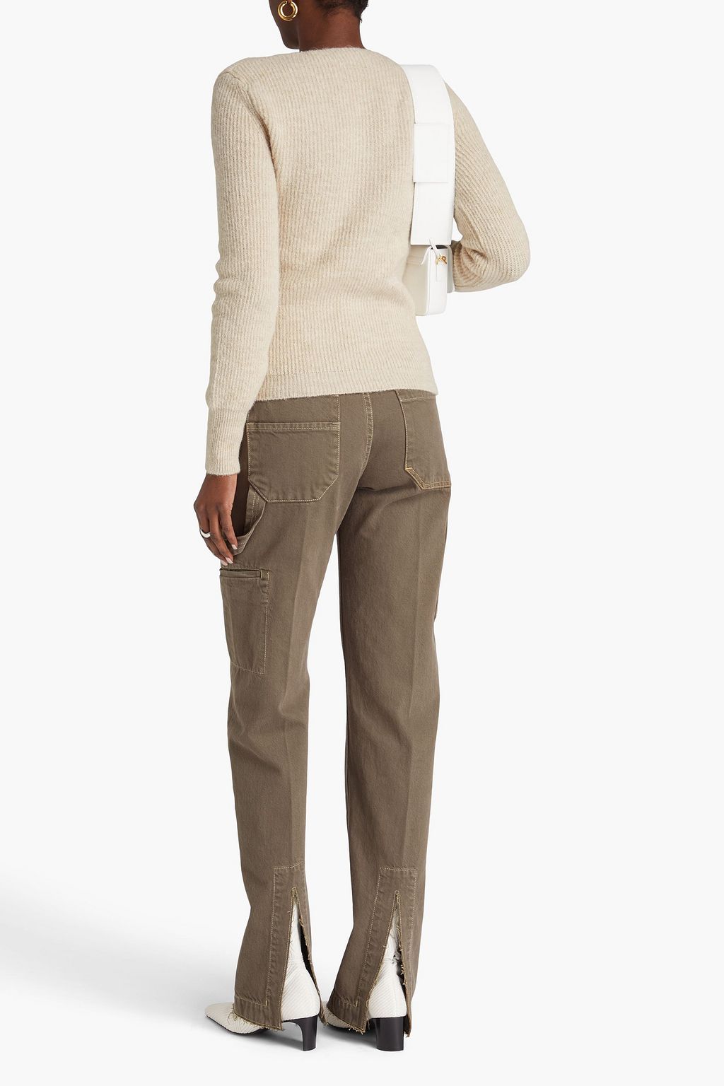 JACQUEMUS Asymmetric ribbed-knit sweater
