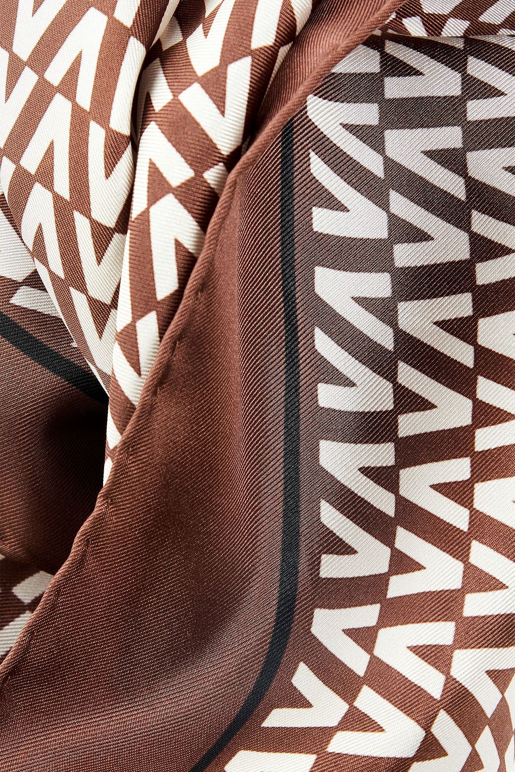 VALENTINO GARAVANI Printed silk-twill scarf