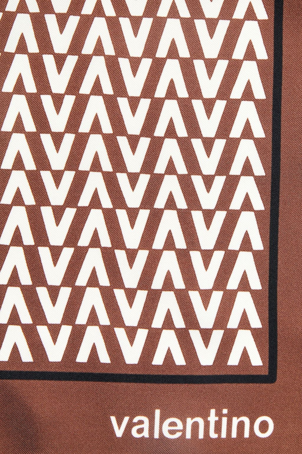 VALENTINO GARAVANI Printed silk-twill scarf
