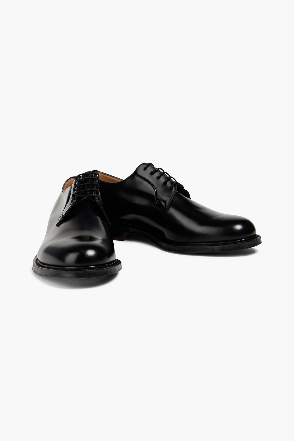 CHURCH'S Glossed-leather derby shoes