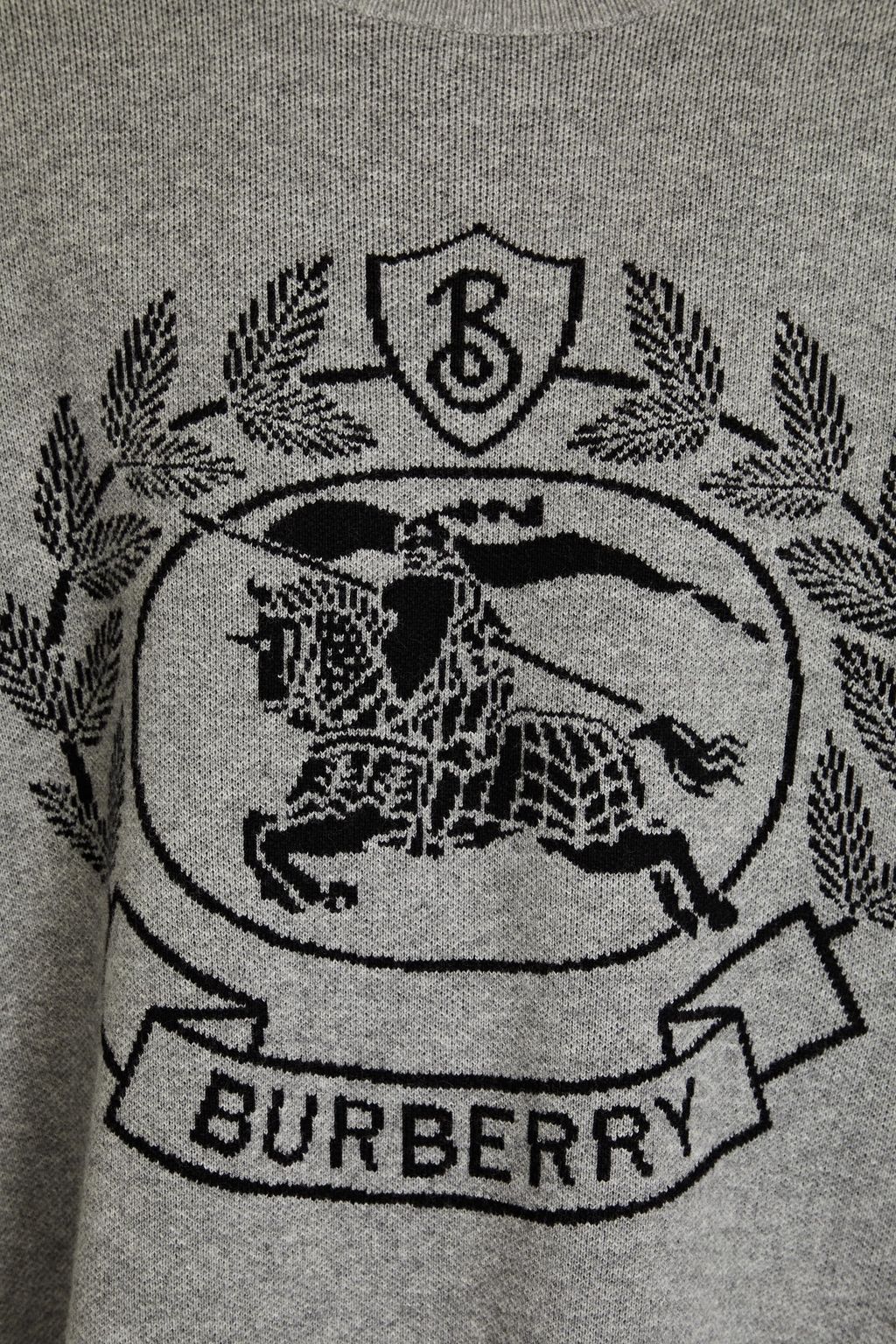 BURBERRY Strickpullover aus Wolle mit Intarsienmuster