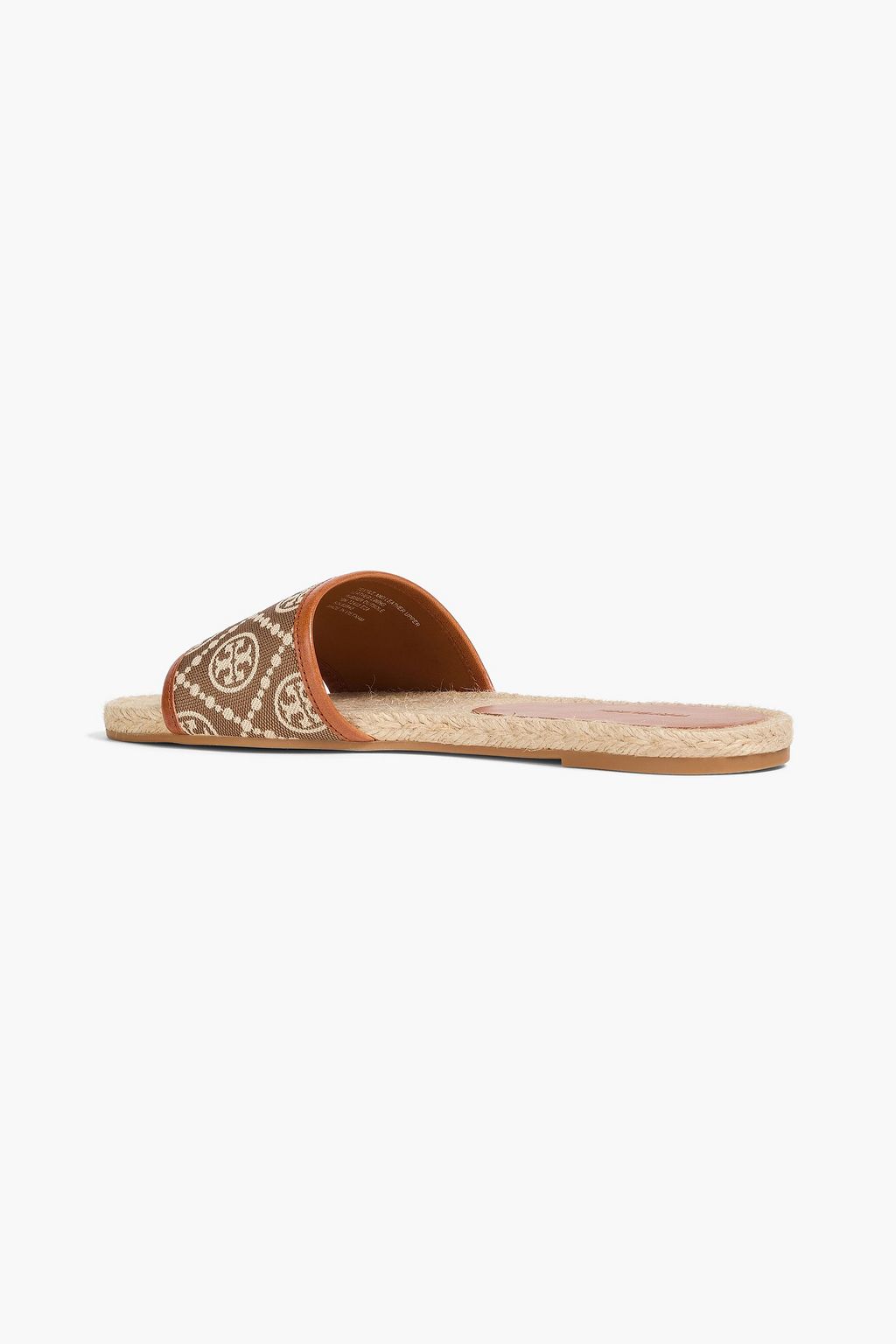 TORY BURCH ジャカード スライドサンダル レザートリム